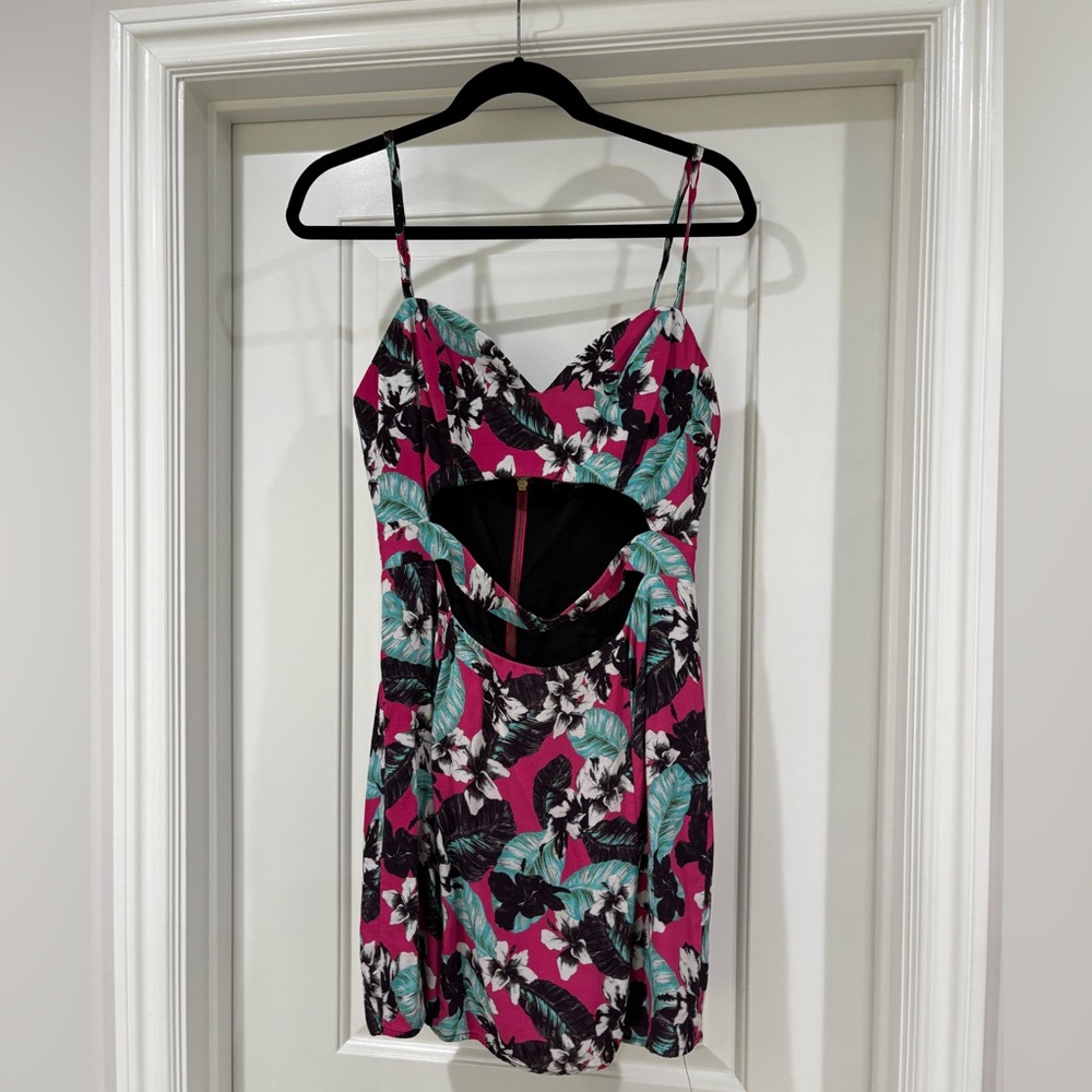 NBD X the NAVEN Twins Cutout Floral Dress Size L